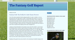 Desktop Screenshot of fantasygolfreport.com